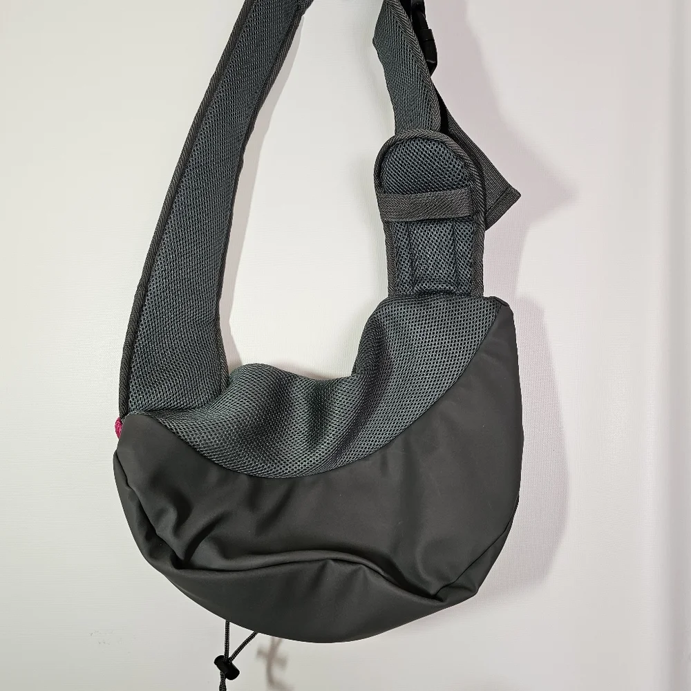 Yudodo Small Pet Sling Carrier Lightweight Gary and Pink